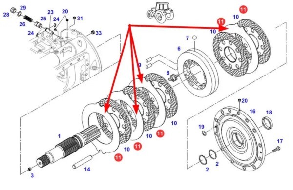 716150150500-Przekladka-Hamulca-fi-254-MM-15217