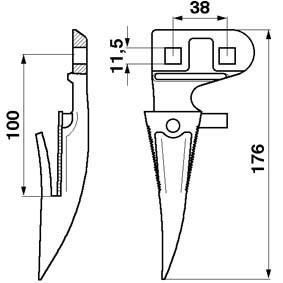 JAG01-0107-Bagnet-koncowy-Orginal-Claas-522183CK-16139-13022